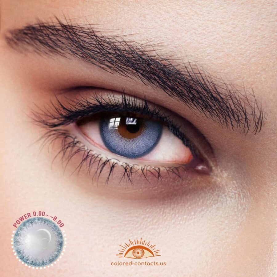 Petrichor Blue Grey Colored Contacts