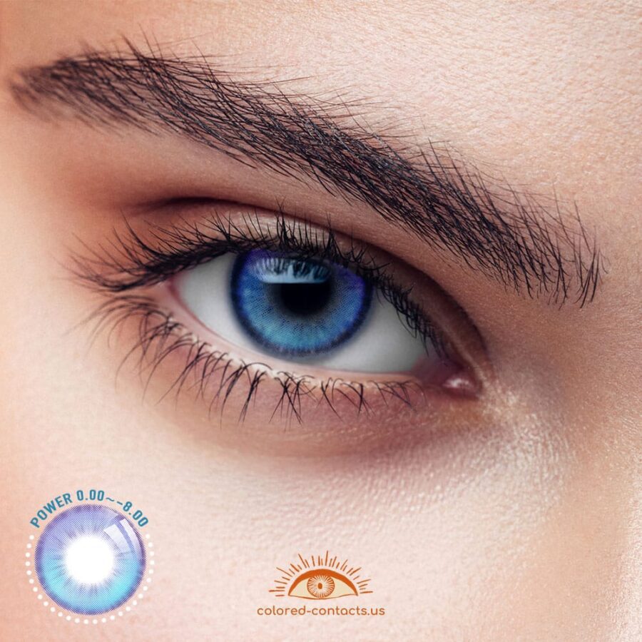 Comet Glow Blue Colored Contacts