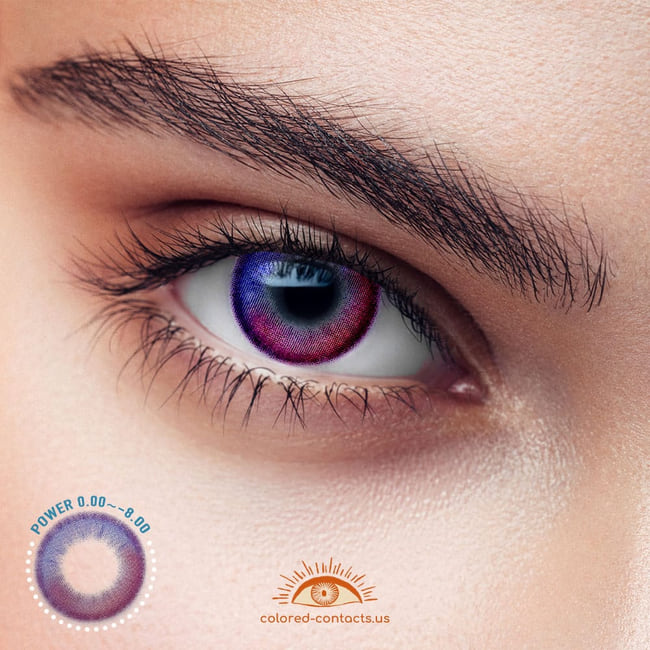 Comet Glow Purple Colored Contacts