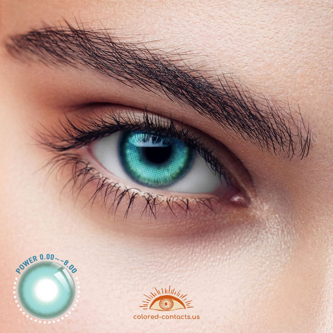 Myukicon Aqua Colored Contacts