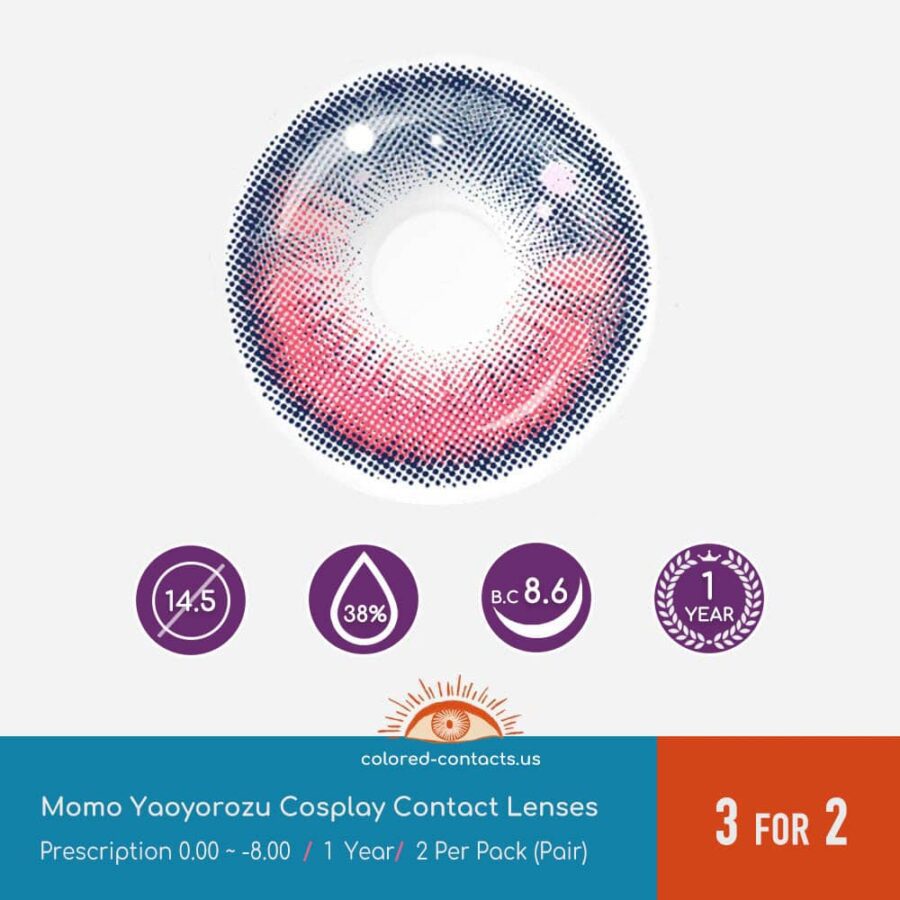 Momo Yaoyorozu Cosplay Contact Lenses