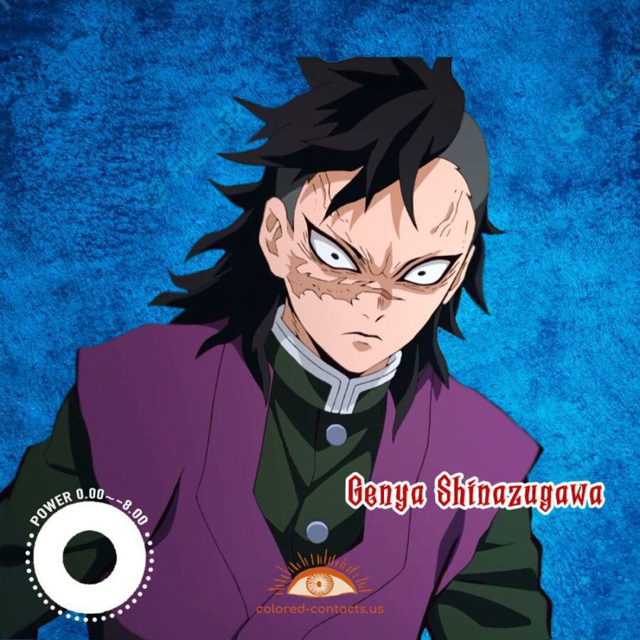 Demon Slayer Genya Shinazugawa Cosplay Contact Lenses
