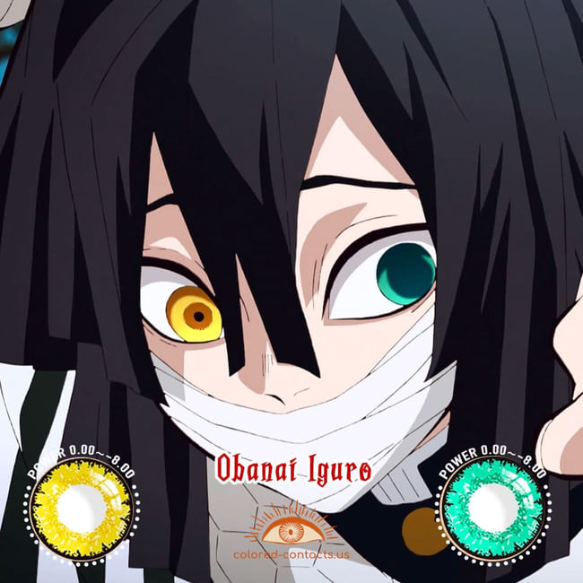 Demon Slayer Obanai Iguro Cosplay Contact Lenses