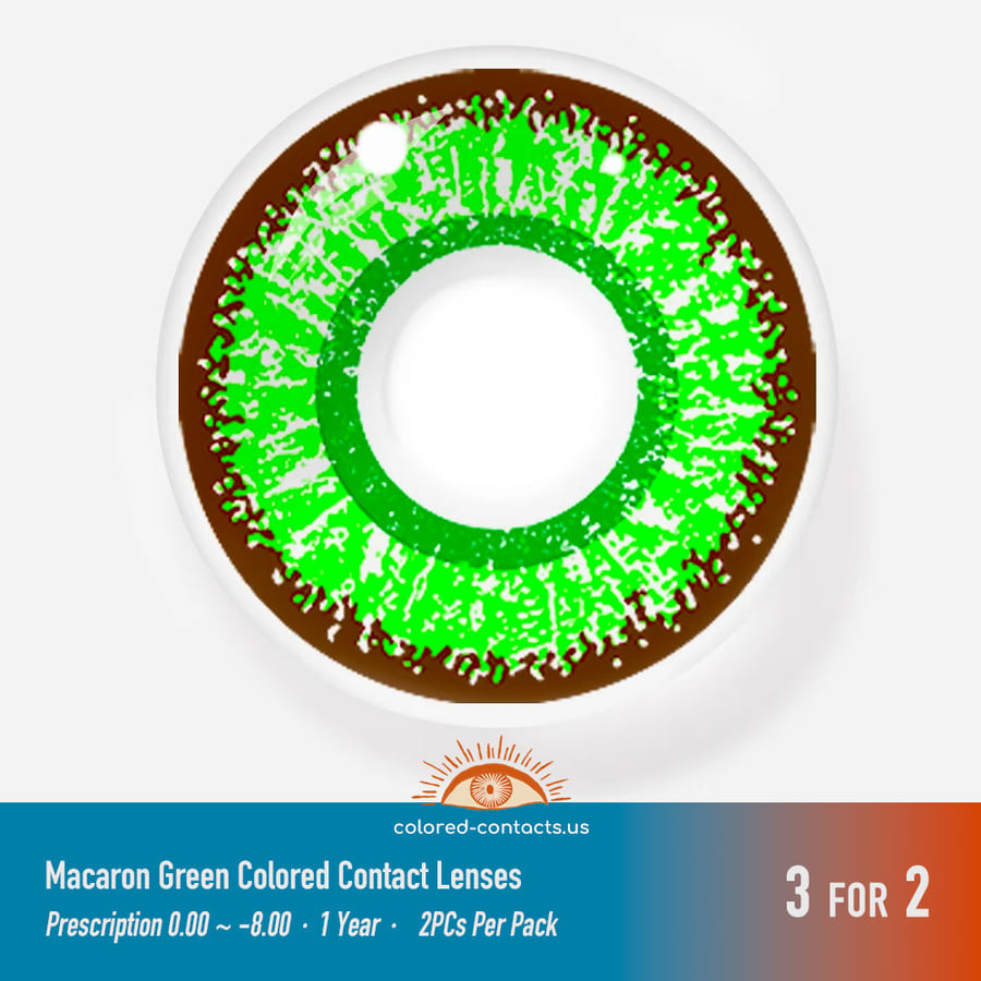 Mh : Spelldon Cauldronello Cosplay Contact Lenses - Ccus Eyewear · Premium Colored Contacts Macaron Green Colored Contact Lenses