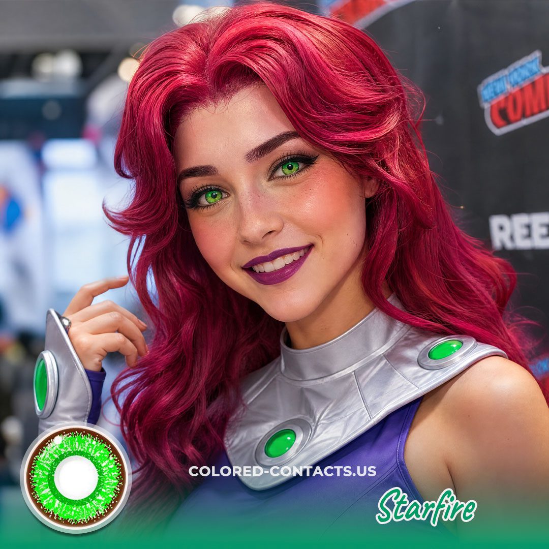 Dc Starfire Cosplay Contact Lenses V2