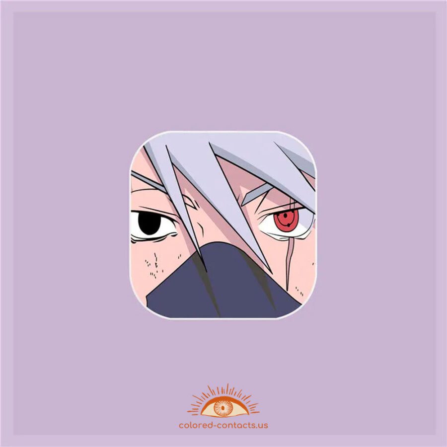 Naruto Sharingan Eye Contact Lenses Case