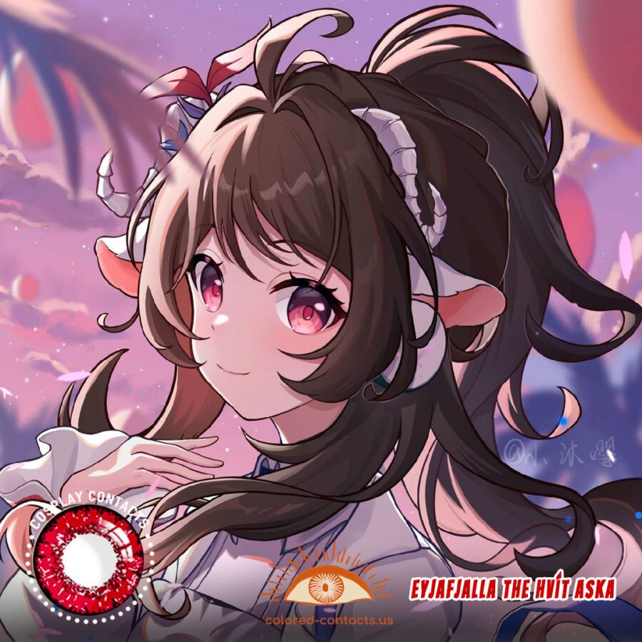 Arknights : Eyjafjalla the Hvít Aska Cosplay Contact Lenses
