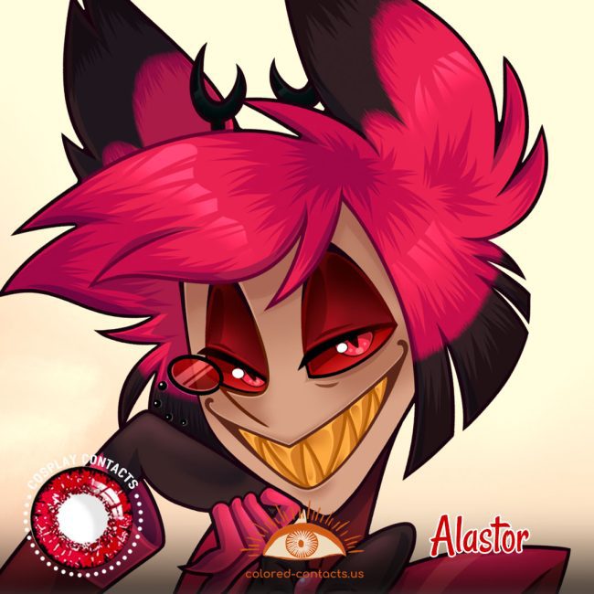 Hazbin Hotel : Alastor Cosplay Contact Lenses