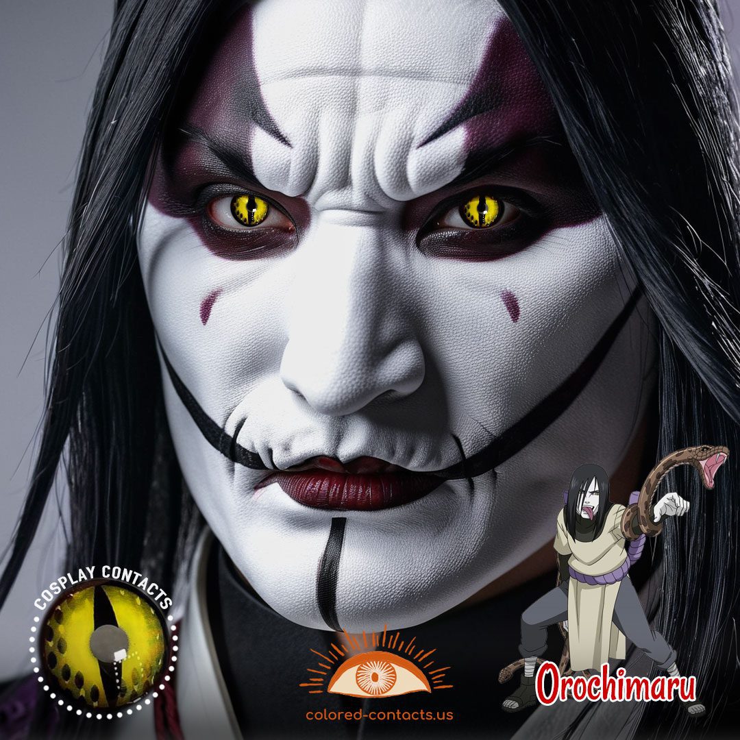 Yellow Reptilian Anime Contact Lenses