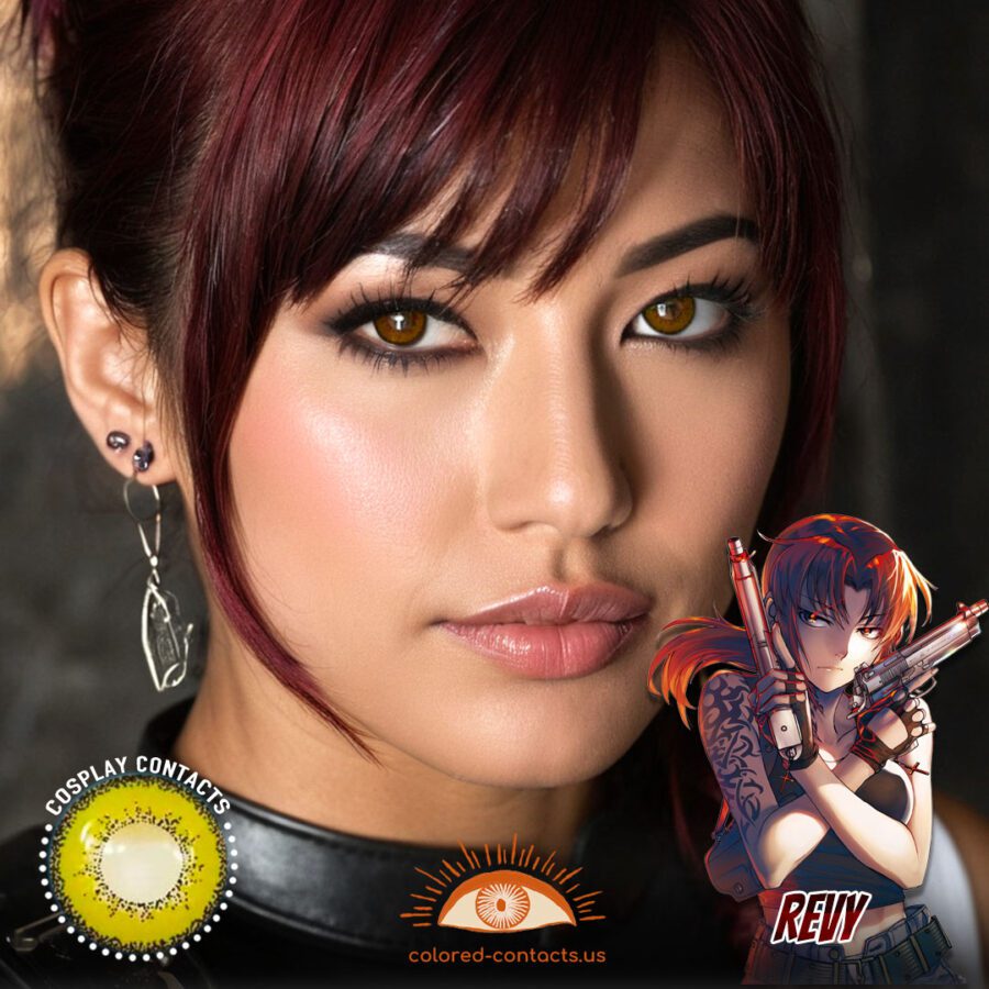 Revy Cosplay Brown Contact Lenses