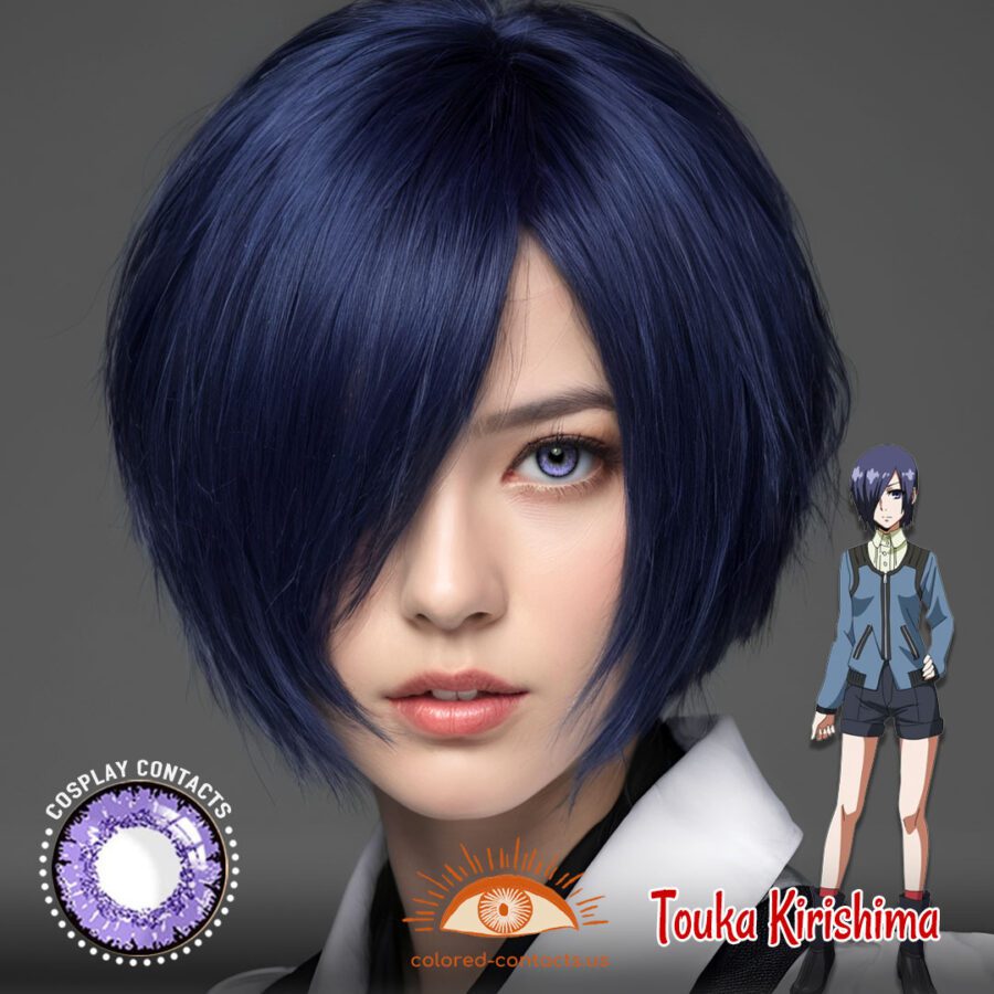 Touka Kirishima Cosplay Purple Contact Lenses