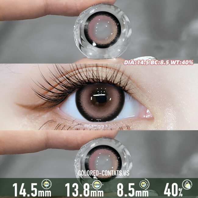Berry Cream Blush Contact Lenses