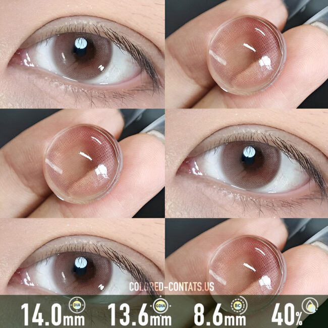 Creamy Tea Blossom Pink Contact Lenses