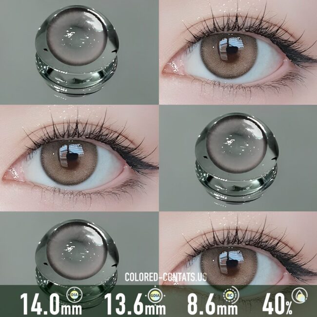 Crystal Peach Bloom Pink Contact Lenses