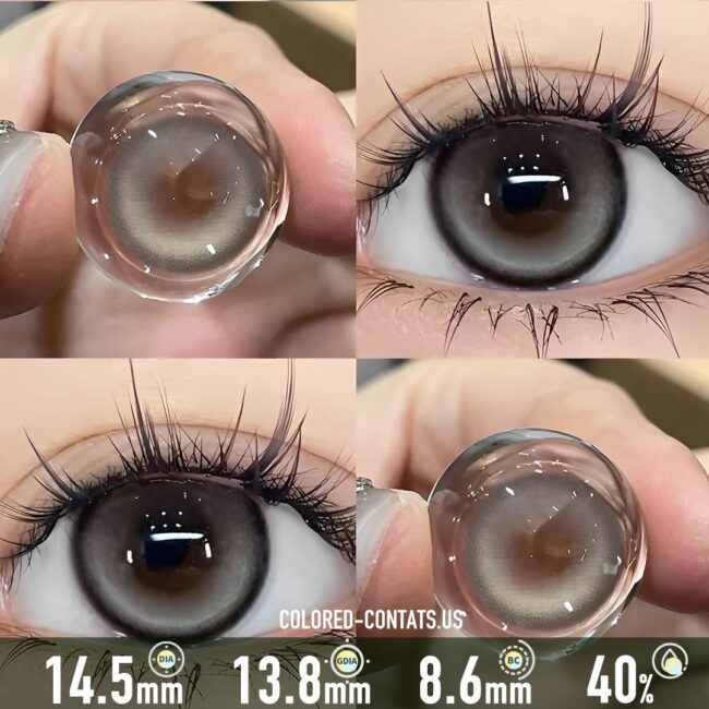 Luminous Cream Brown Contact Lenses