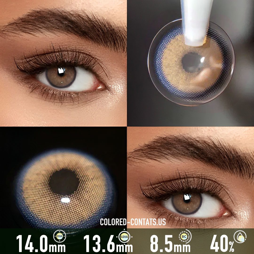 Neala Brown Contact Lenses - CCUS Eyewear | Premium Colored Contacts