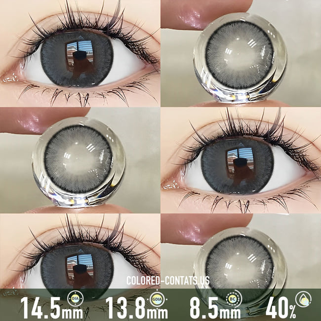 Silver Cloud Grey Contact Lenses