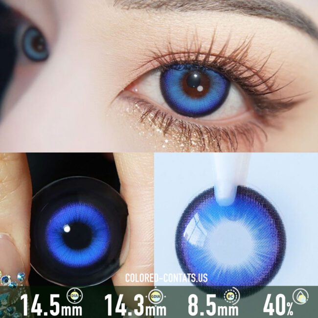 Punk Blue Colored Contacts