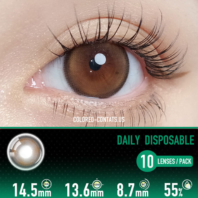 Toasted Hazel Chocolate Contact Lenses