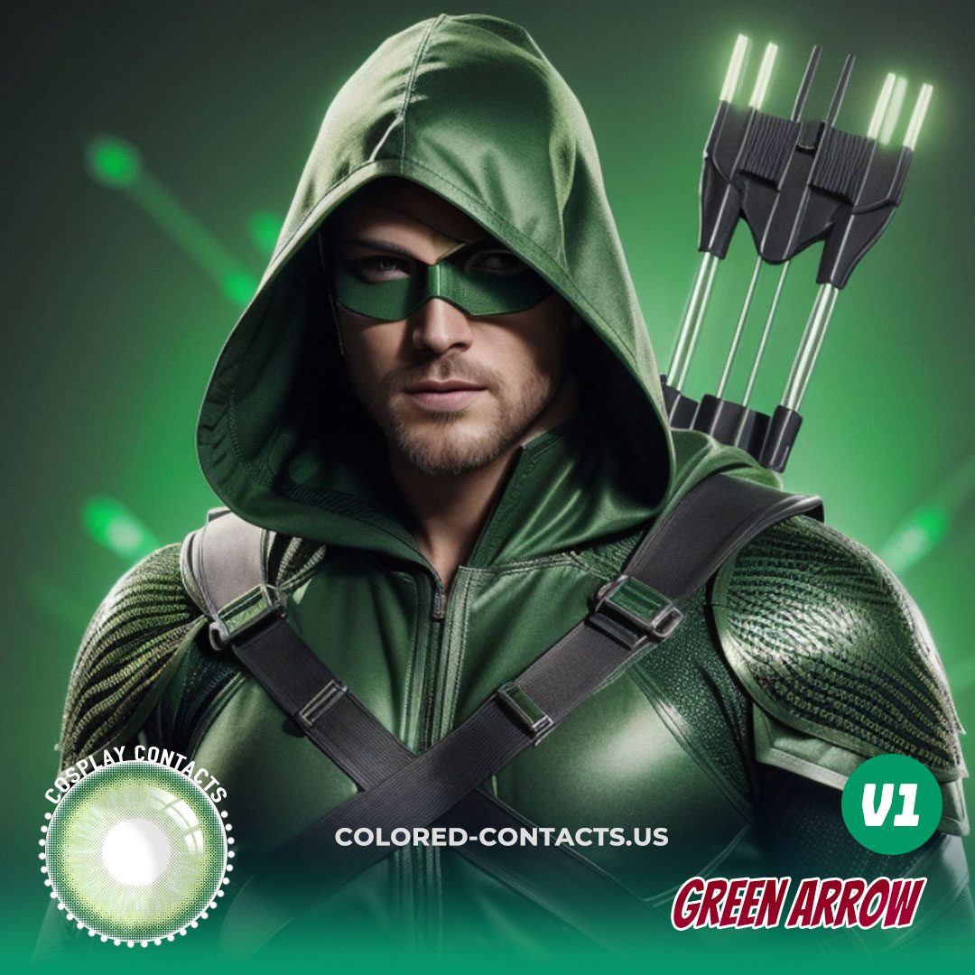 Green Arrow Cosplay Contact Lenses - CCUS Eyewear | Premium Colored ...