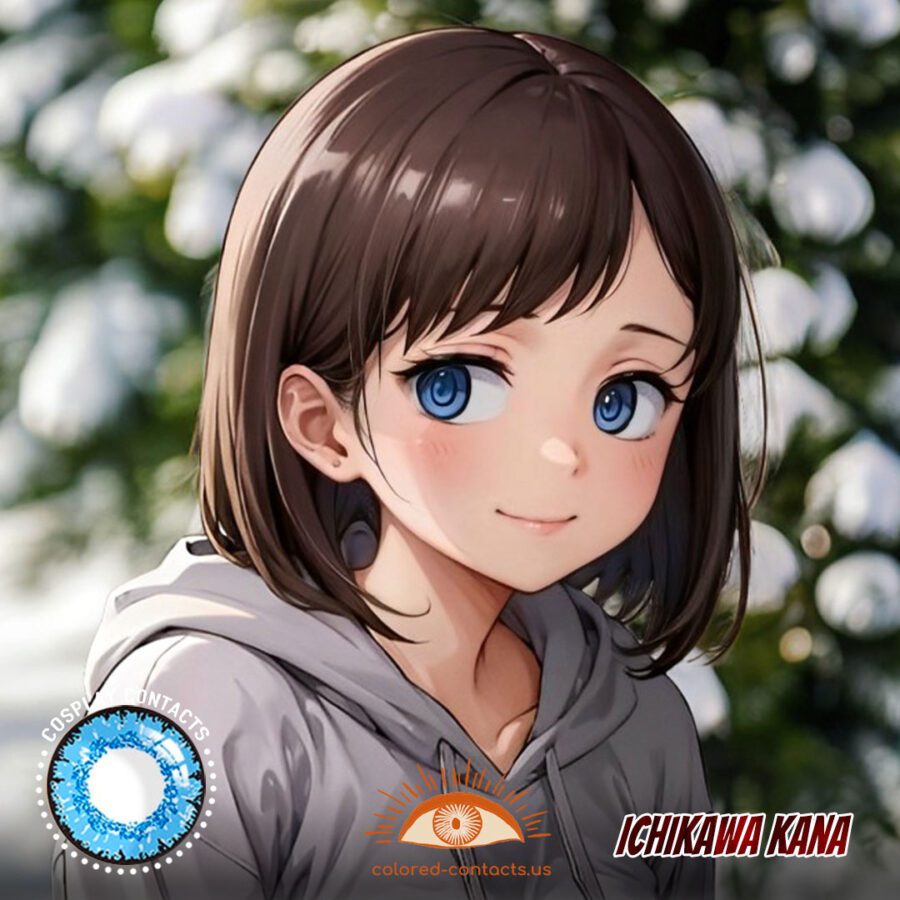 Ichikawa Kana Cosplay Blue Contact Lenses