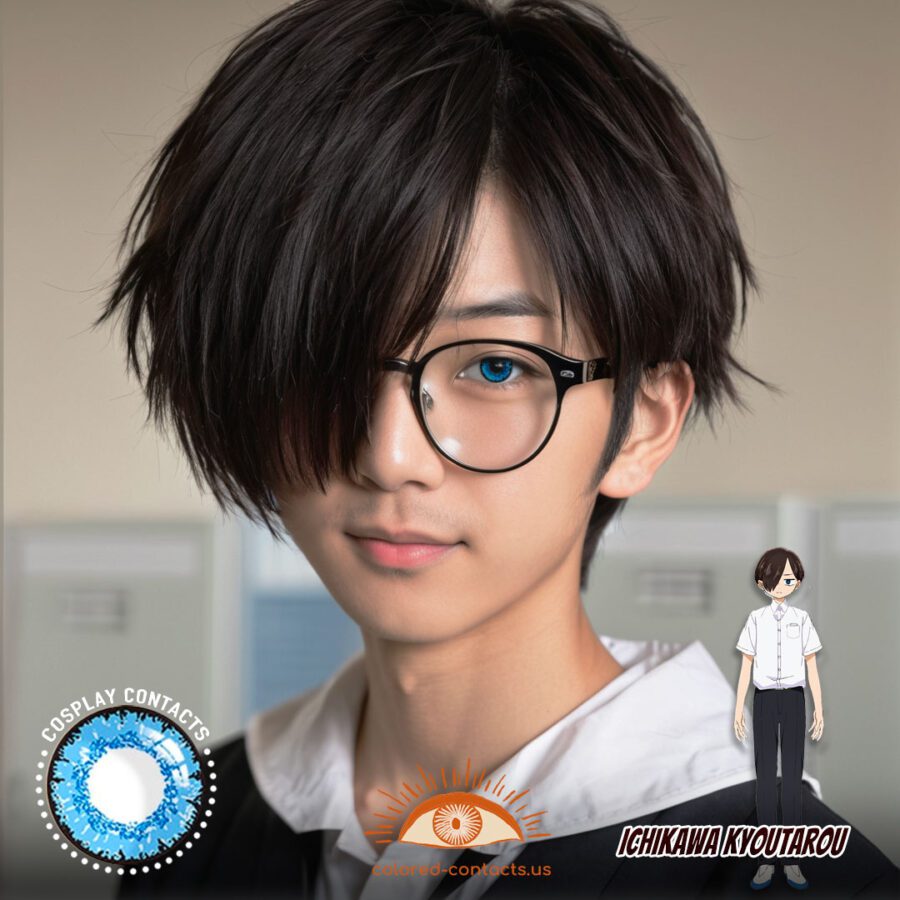 Ichikawa Kyoutarou Cosplay Blue Contact Lenses