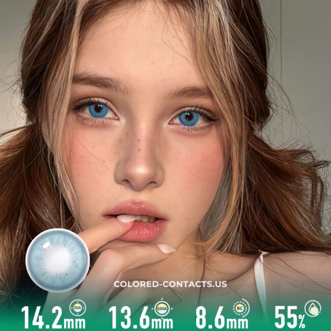 Lucifer Sapphire Blue Contact Lenses (10 Pcs)