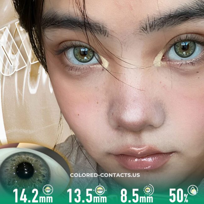 Rainforest Basil Light Brown Contact Lenses (10 Pcs)