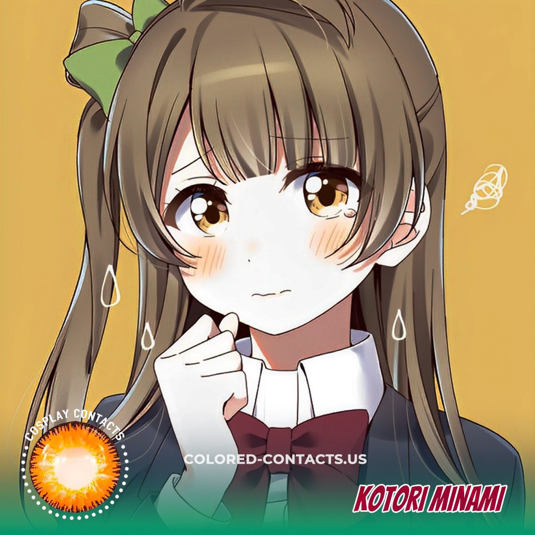 Kotori Minami Cosplay Contact Lenses - Brown Contacts - CCUS