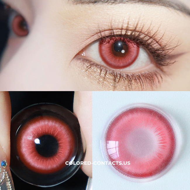 Nezuko Kamado Cosplay Contact Lenses - Ccus Eyewear · Premium Colored Contacts Yuzuha Cosplay Contact Lenses - Fairy Pink Details