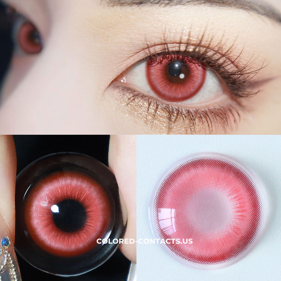 Nezuko Kamado Cosplay Contact Lenses - Ccus Eyewear · Premium Colored Contacts Yuzuha Cosplay Contact Lenses - Fairy Pink Details