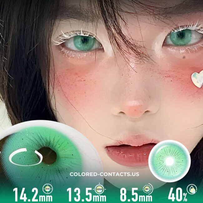 Flower Fairy Green Colored Contact Lenses