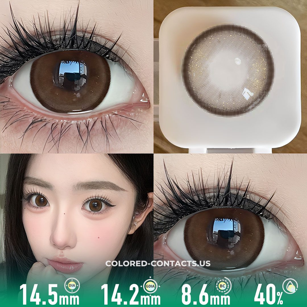 Amber Sparkle Brown Circle Contacts - CCUS Eyewear | Premium Colored ...