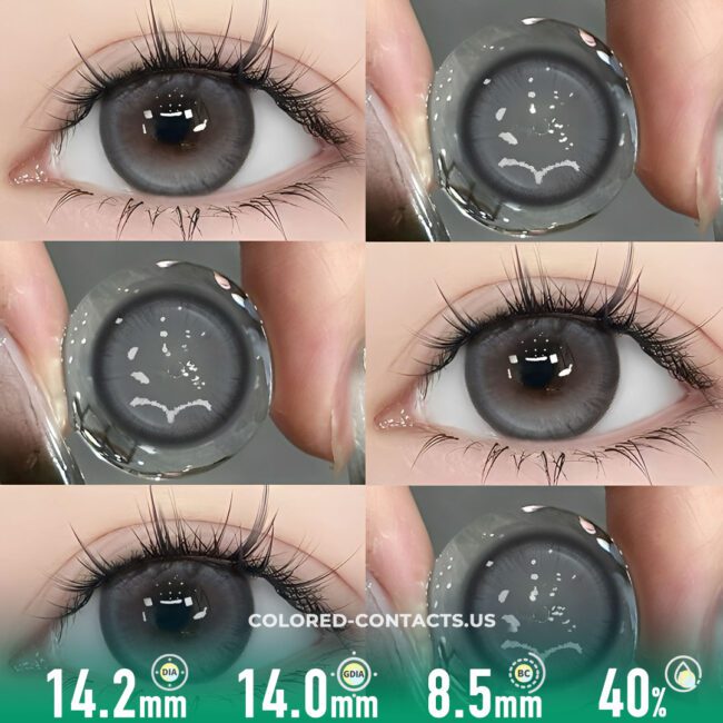 Midnight Shadow Gray Contact Lenses
