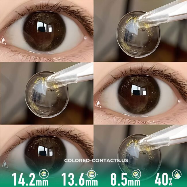 Crystal Grey Sparkle Contact Lenses