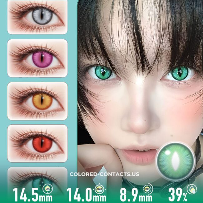 Emerald Dragon Jade Contact Lenses | 4-Piece Set