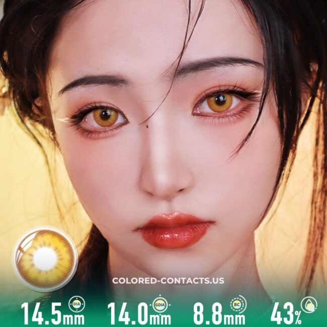 Golden Amber Contact Lenses | 4-Lens Pack - Golden Amber Contact Lenses