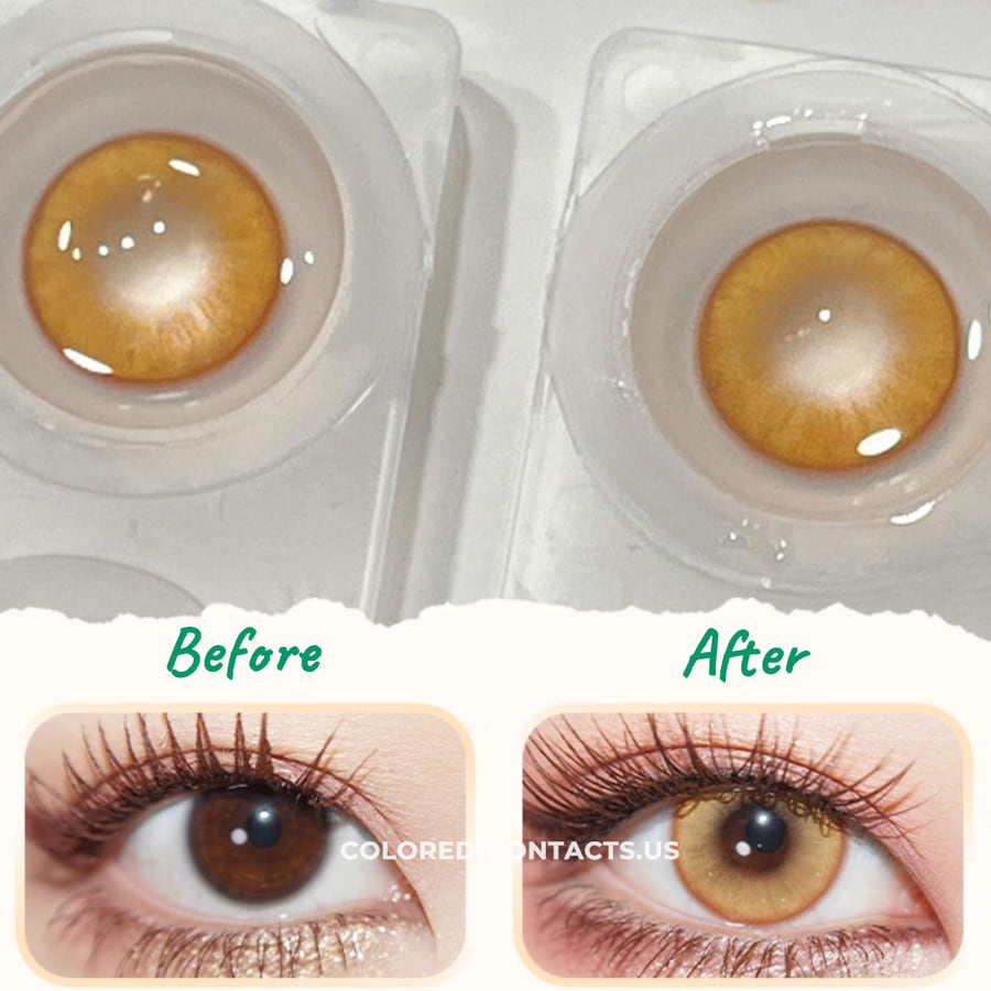 Honey Glow Contact Lenses | 4-Lens Pack - Honey Glow Contact Lenses 2
