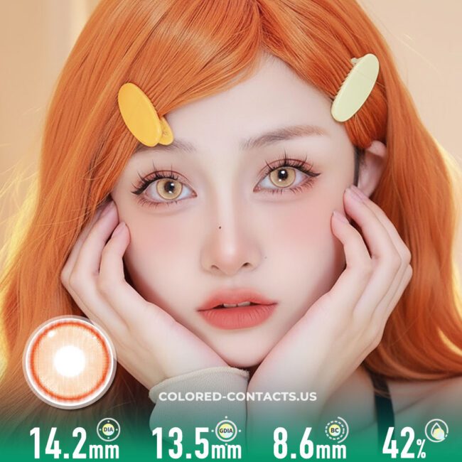 Radiant Ring Golden Brown Colored Contacts