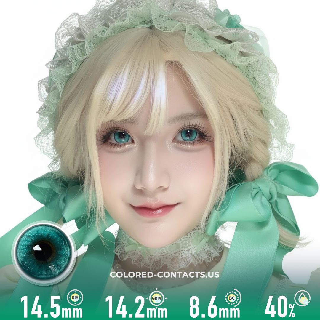 Aqua Green Forest Colored Contacts | 4-Lens Pack - CCUS Eyewear ...