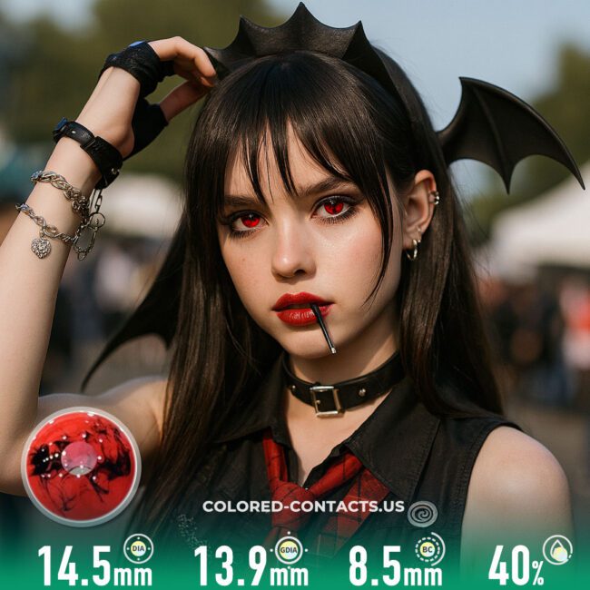 Blood Curse Red Crazy Lenses | 4-Lens Pack