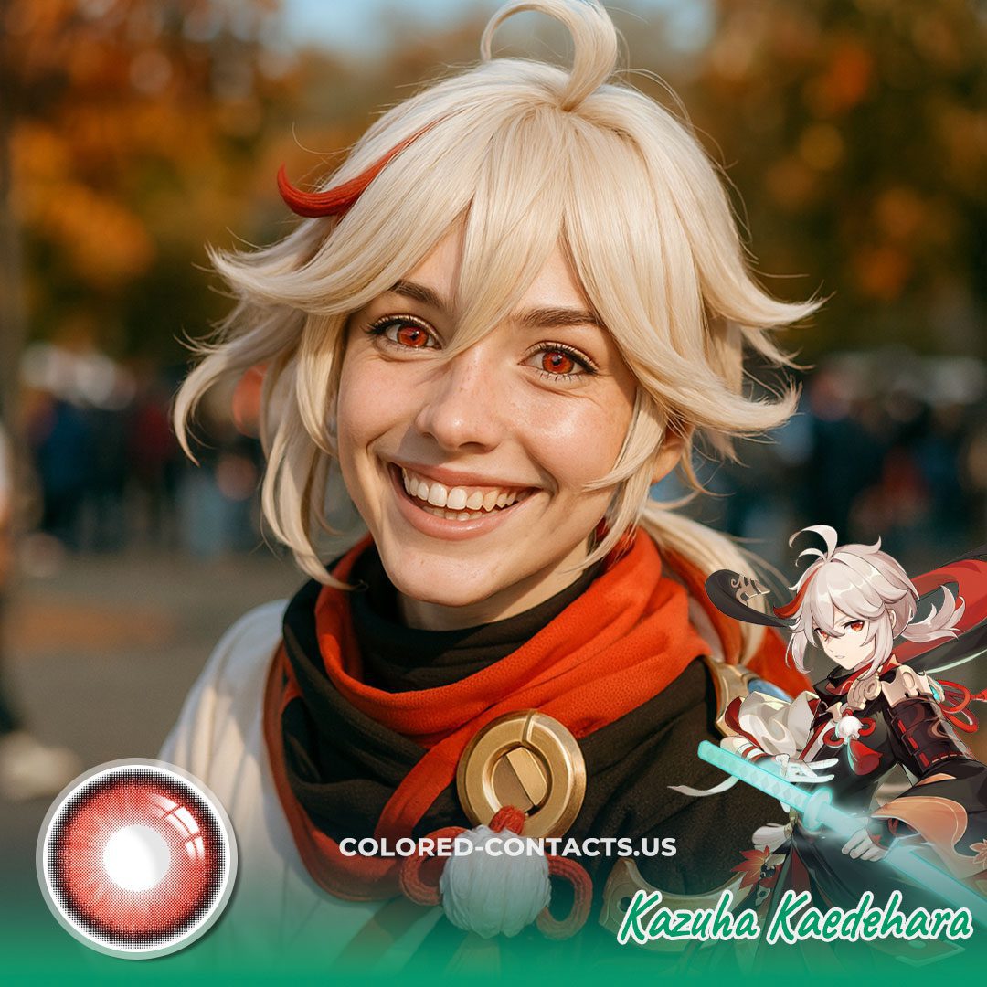 Kazuha Kaedehara Cosplay Contact Lenses - CCUS Eyewear · Premium