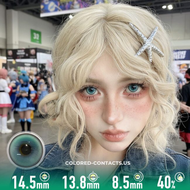 Mystic Ocean Aqua Colored Contacts | 4-Lens Pack