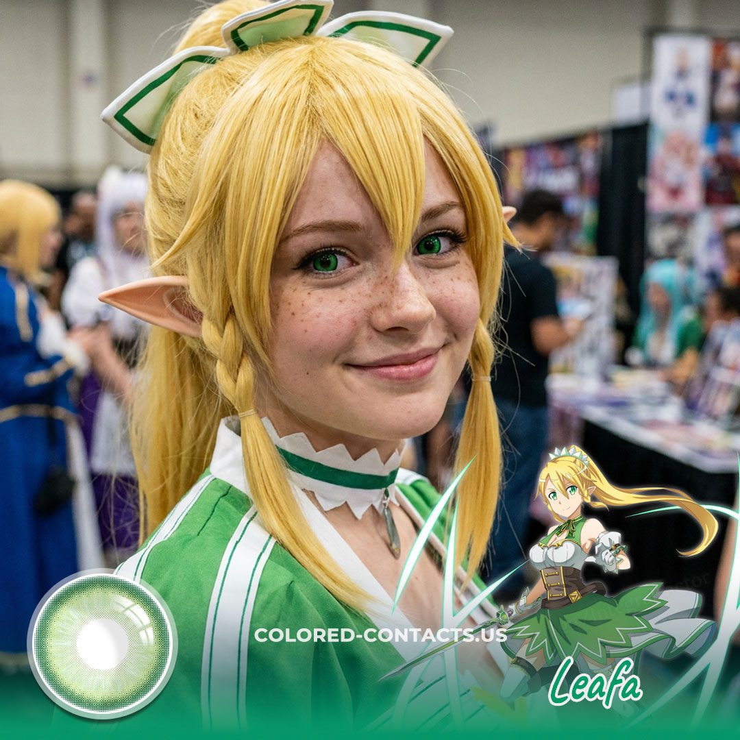Leafa Cosplay Contact Lenses - CCUS Eyewear | Premium Colored Contacts
