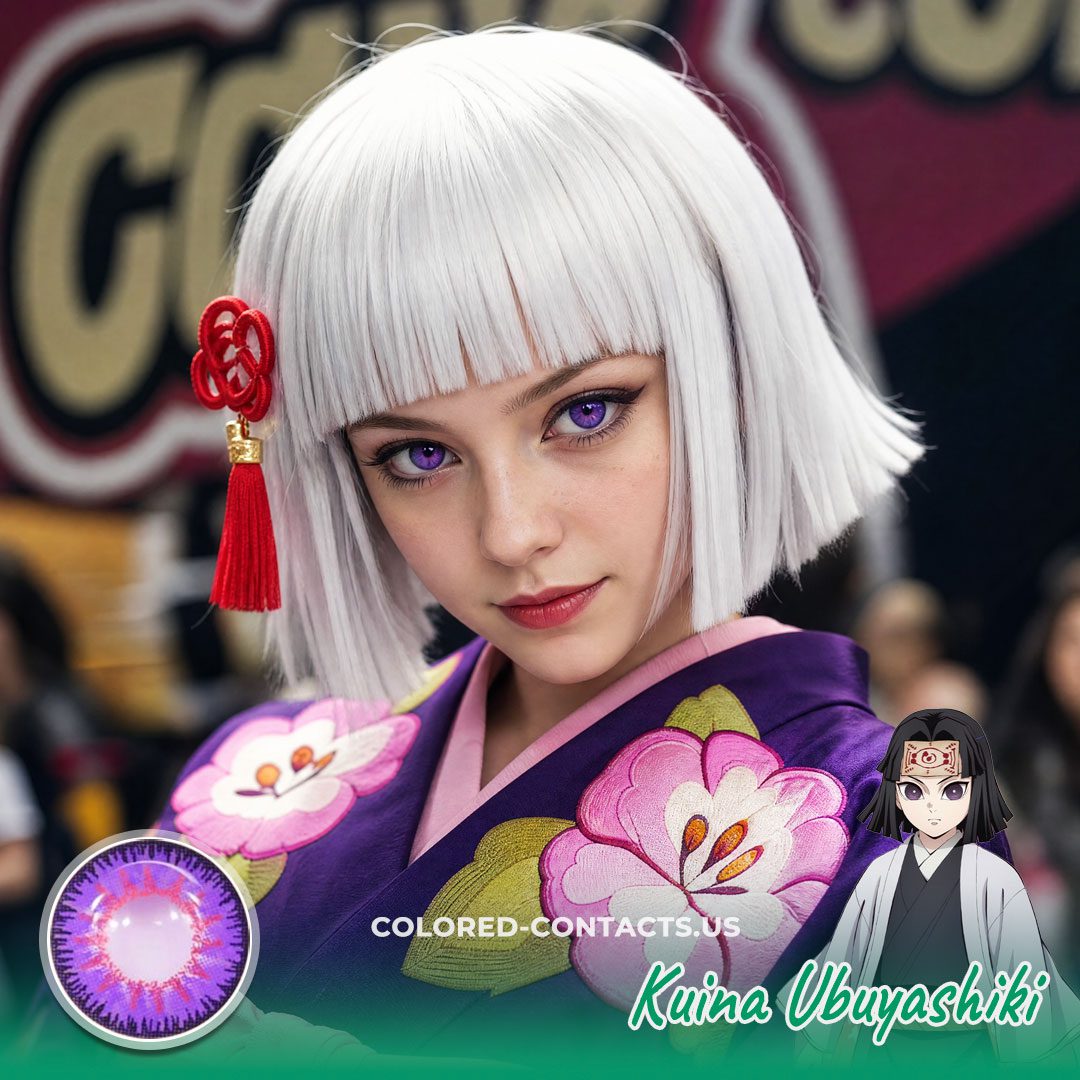 Kuina Ubuyashiki Cosplay Contact Lenses - Ccus Eyewear · Premium Colored Contacts Kuina Ubuyashiki Cosplay Contact Lenses - Image 2