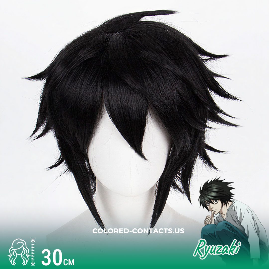 Ryuzaki Cosplay Wig - Ccus Eyewear · Premium Colored Contacts Ryuzaki Cosplay Wig