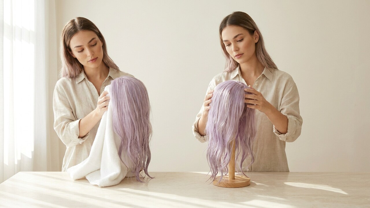 Step 5: Dry The Wig Correctly