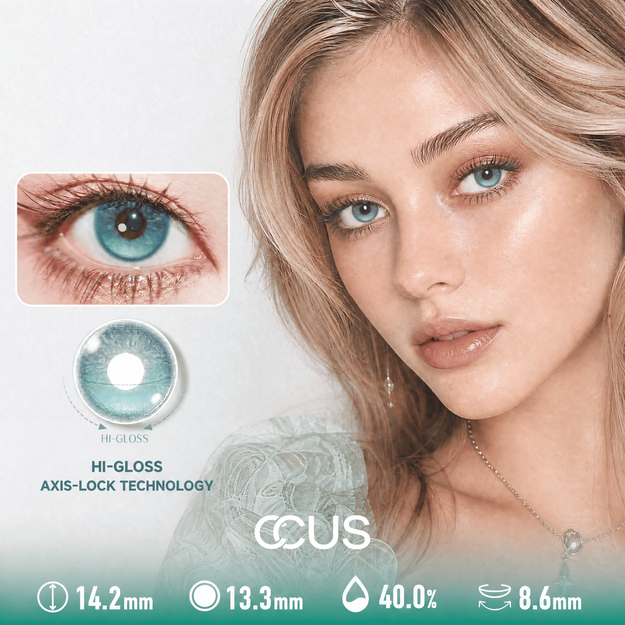 Aqua-Jade Emerald Green Contact Lenses - Ccus Eyewear · Premium Colored Contacts Aqua-Jade Emerald Green Contact Lenses