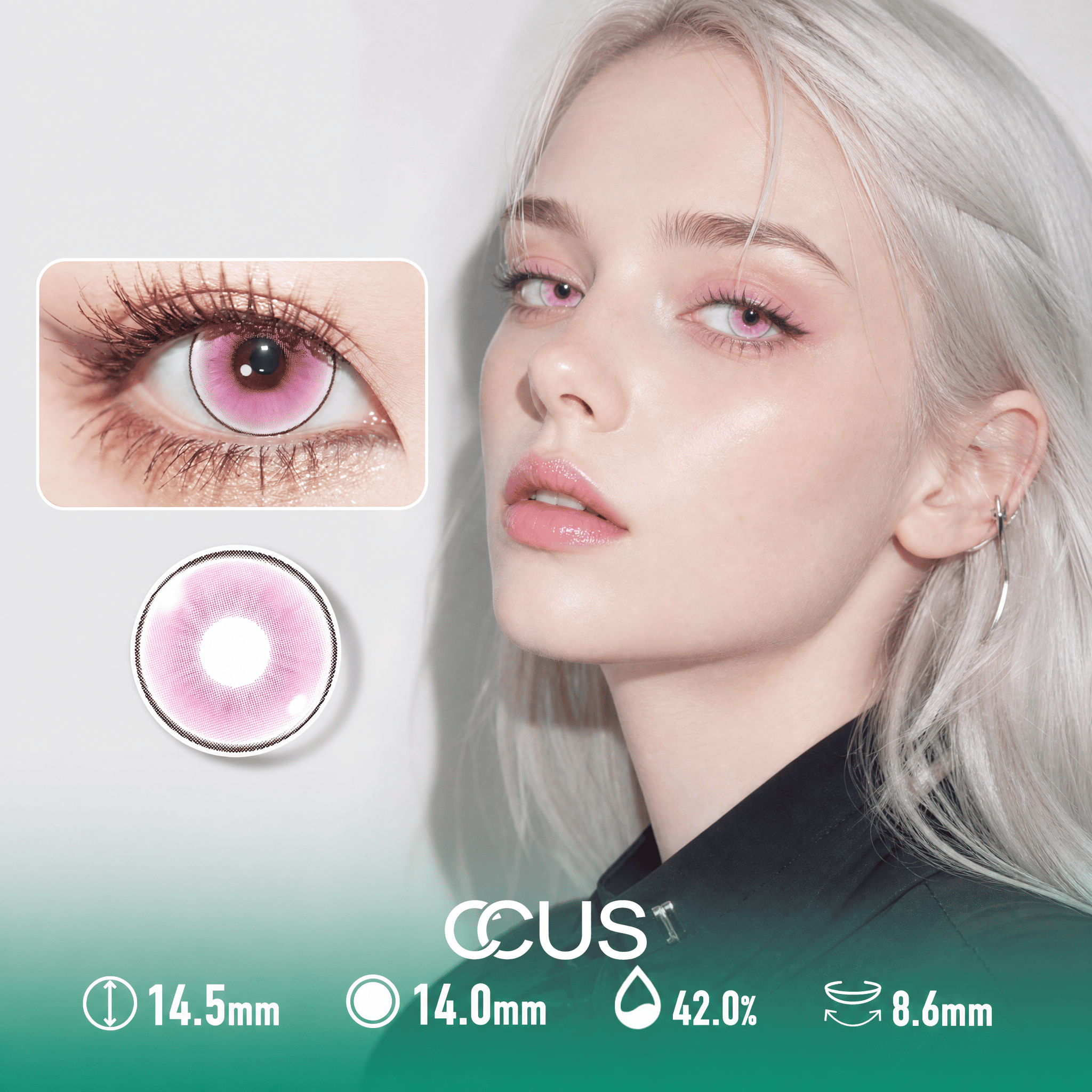 Breeze Orchid Pink Contact Lenses