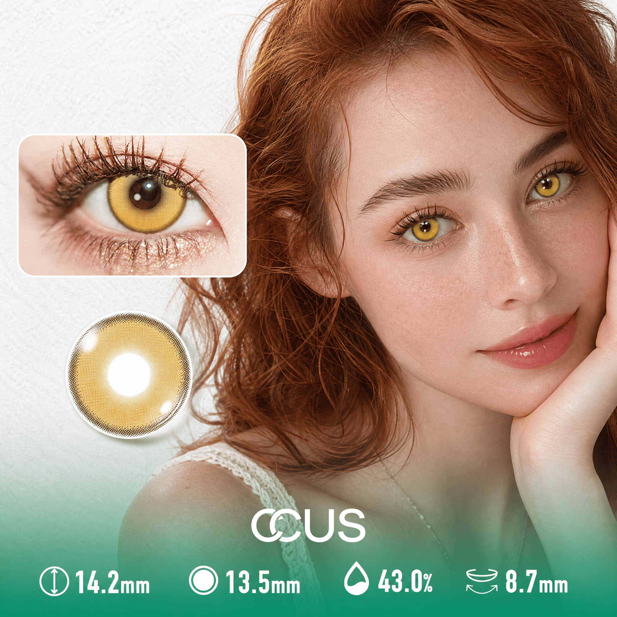 Canary Bloom Gold Contact Lenses